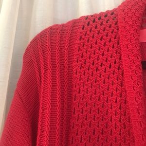 Red cardigan sweater, xl